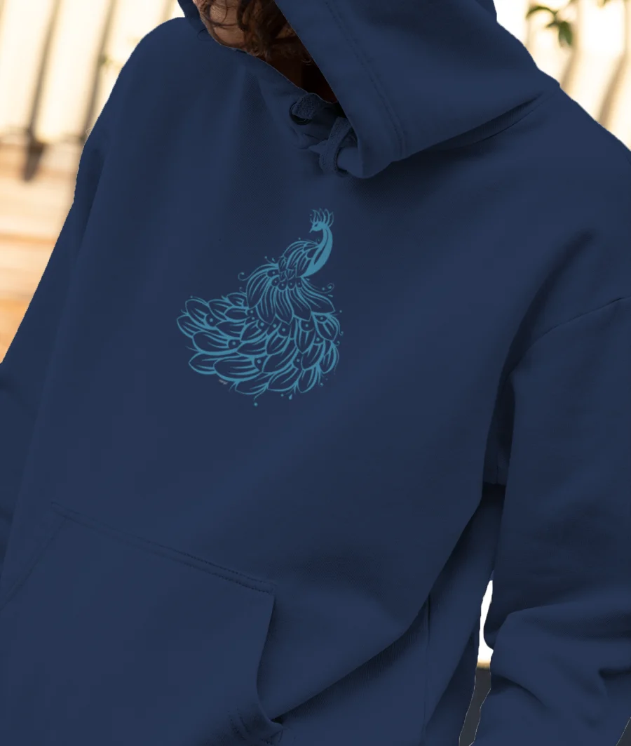 The Muse Peacock Front-Printed Hoodie