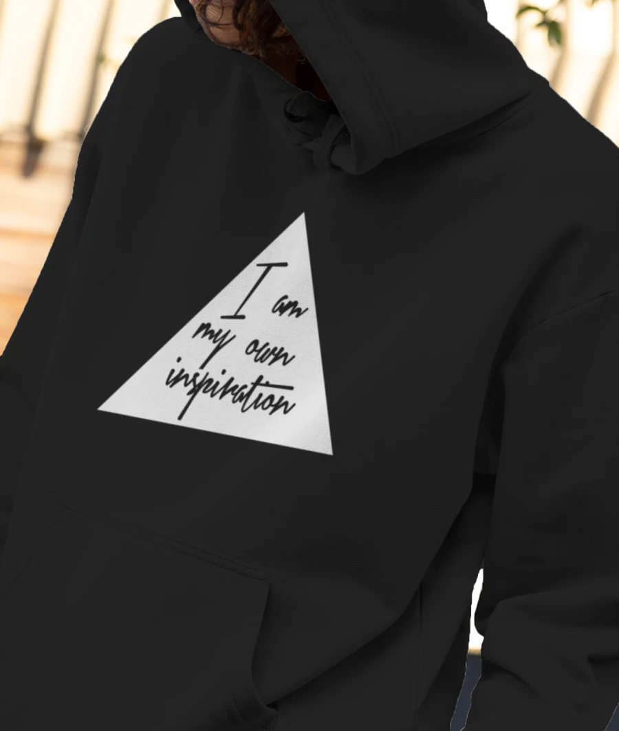 I'M my own inspiration Front-Printed Hoodie