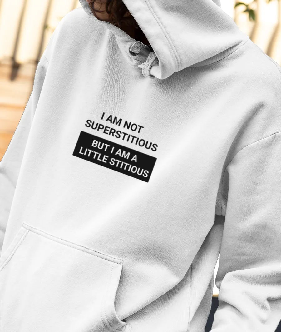 Little stitious Front-Printed Hoodie