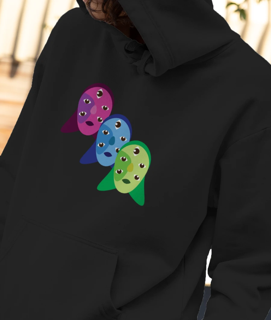 Art Print Front-Printed Hoodie