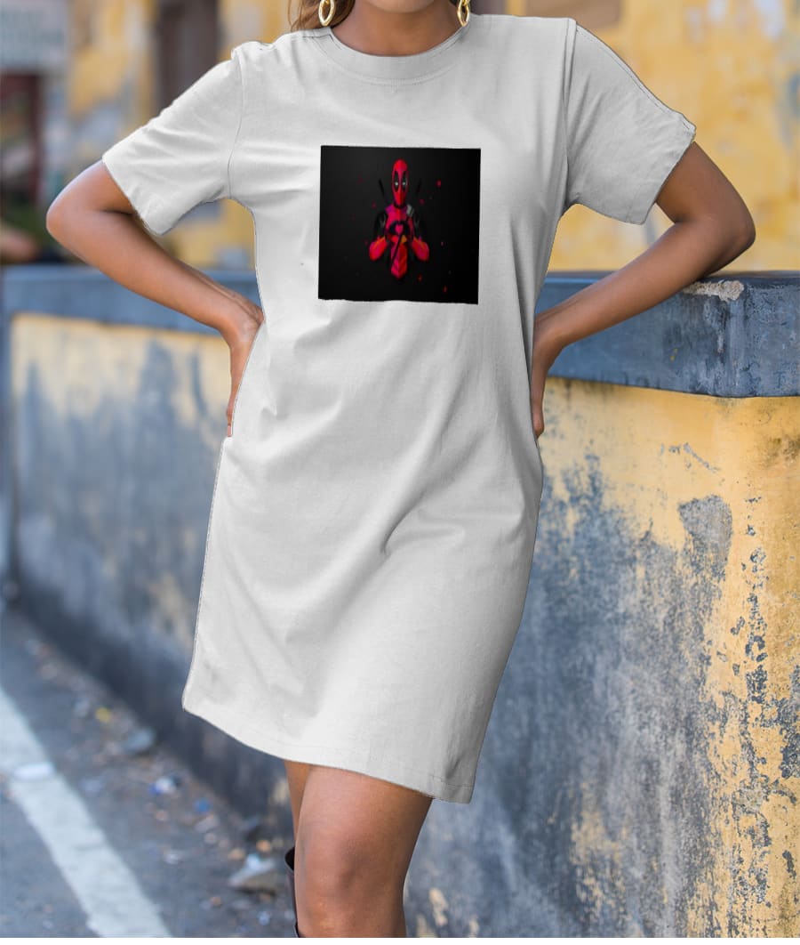 Grainy deadpool T-Shirt Dress