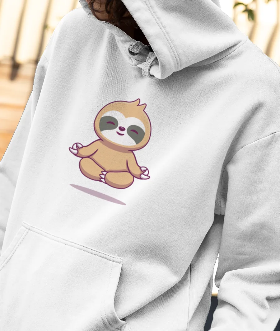 Meditation Front-Printed Hoodie