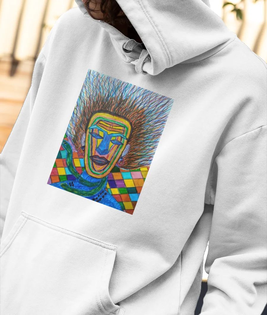 Psychedelic Shiva Front-Printed Hoodie