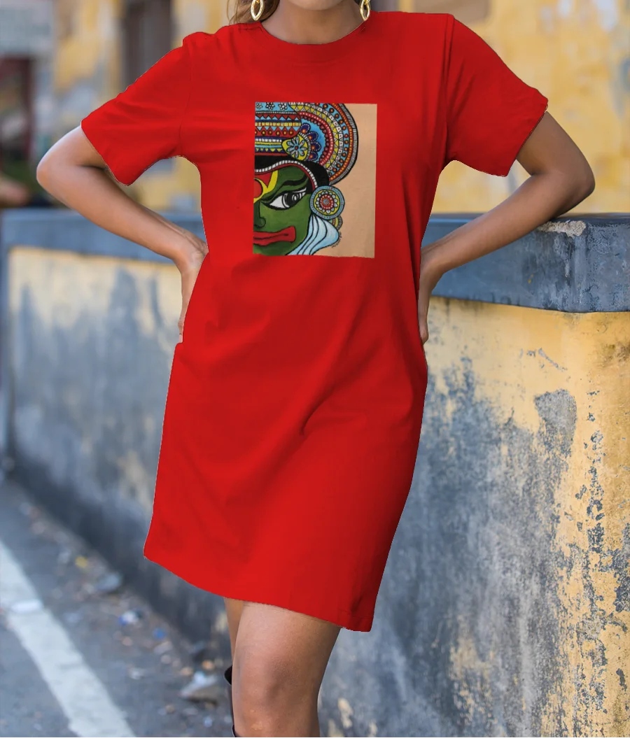 The KathaKali Vibe T-Shirt Dress