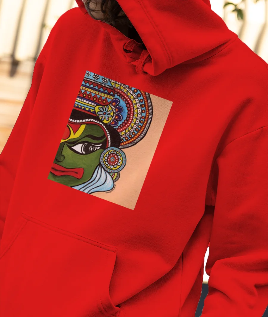 The KathaKali Vibe Front-Printed Hoodie
