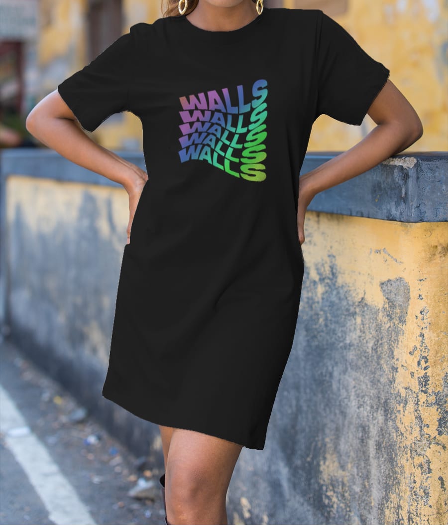 Walls Rainbow - Louis Tomlinson T-Shirt Dress