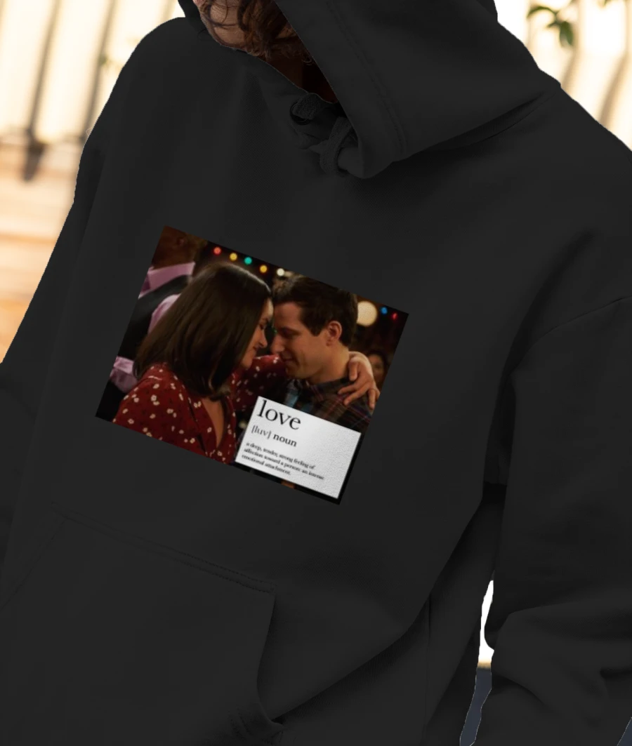 Love:PERALTIAGO-JAKE & AMY-BROOKLYN-99 Front-Printed Hoodie