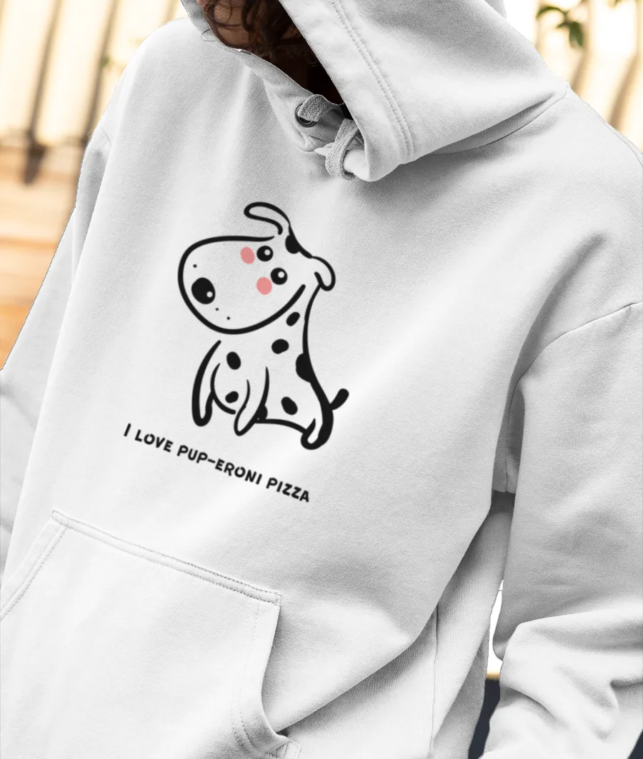 1-PUP PUN Front-Printed Hoodie