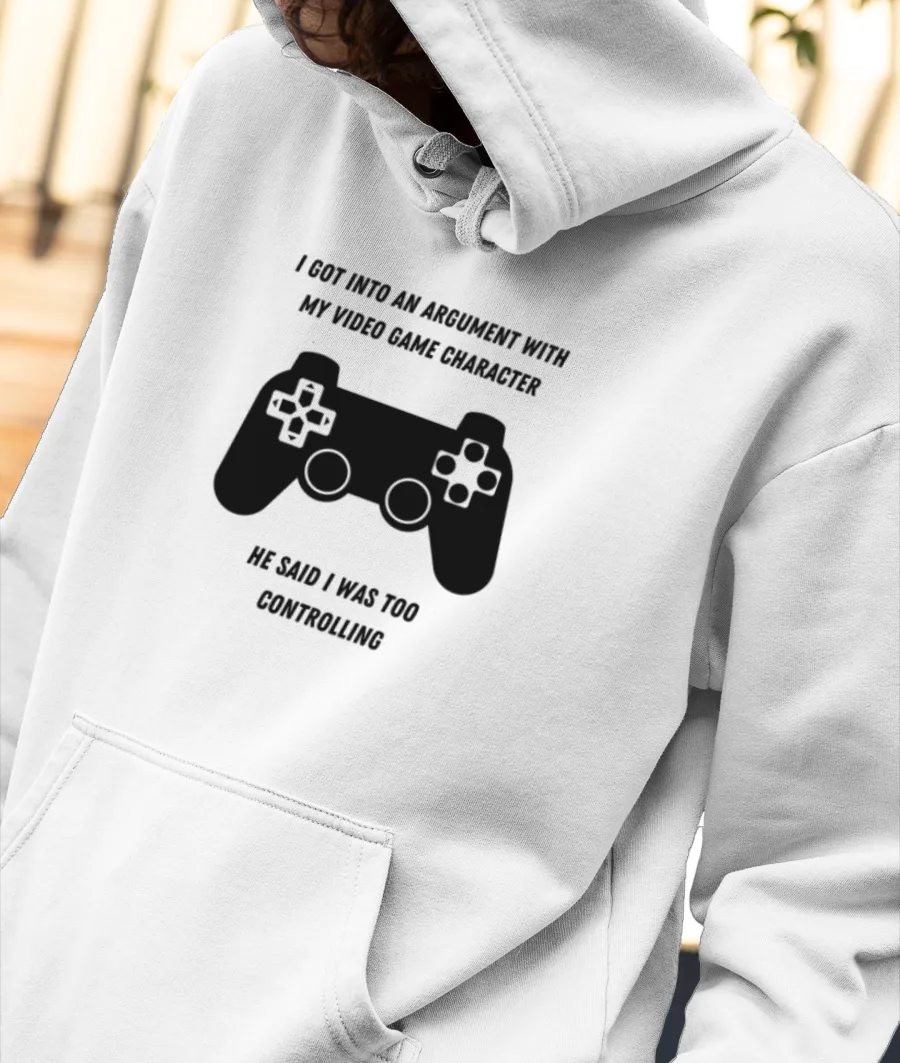 1- GAME PUN Front-Printed Hoodie