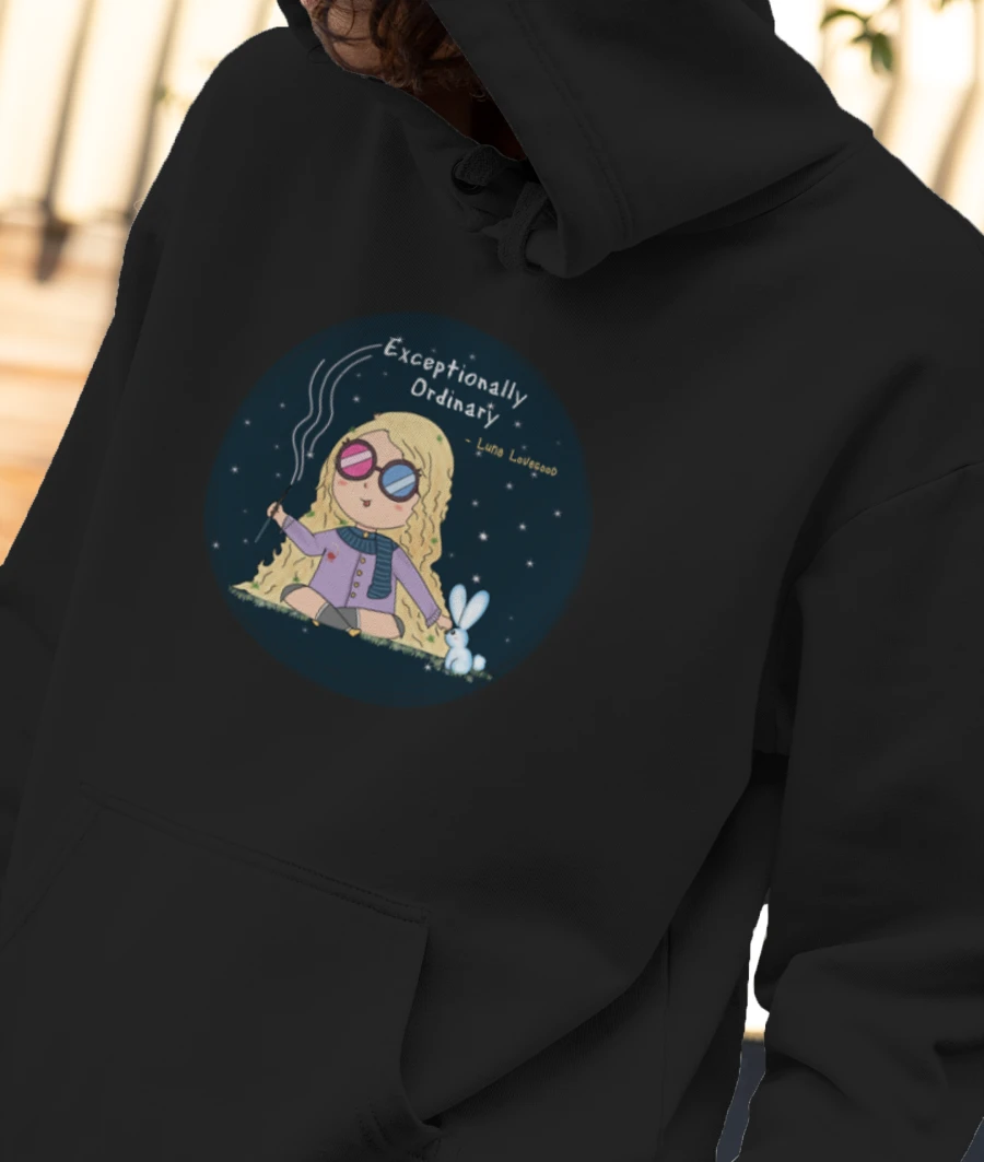 Luna Lovegood-ACU Front-Printed Hoodie