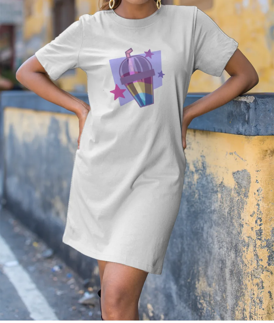 Pansexual Pride Juice T-Shirt Dress