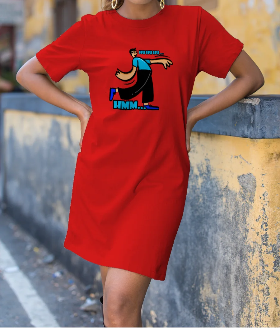 Hmm_character_illustration T-Shirt Dress