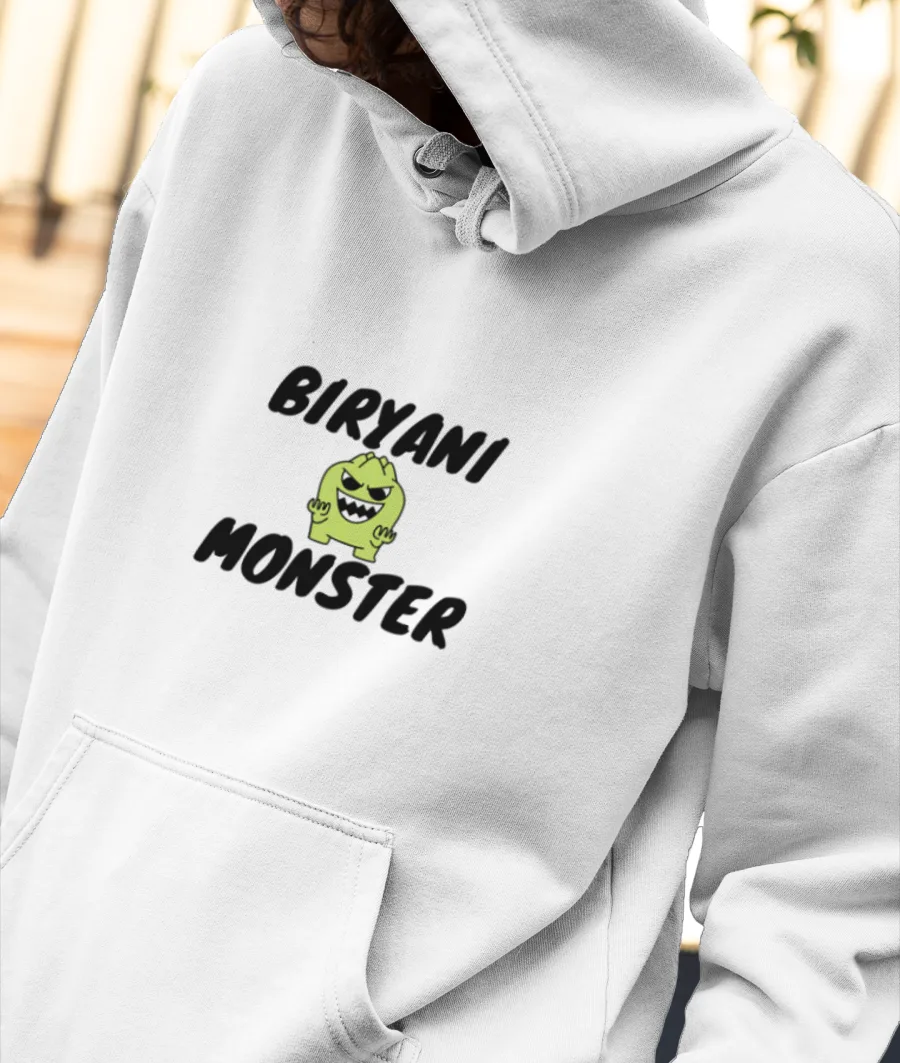 Biryani Monster Front-Printed Hoodie