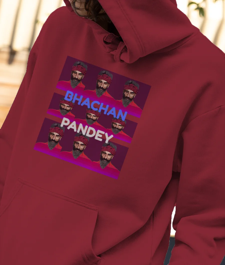 Bhachan Pandey Front-Printed Hoodie