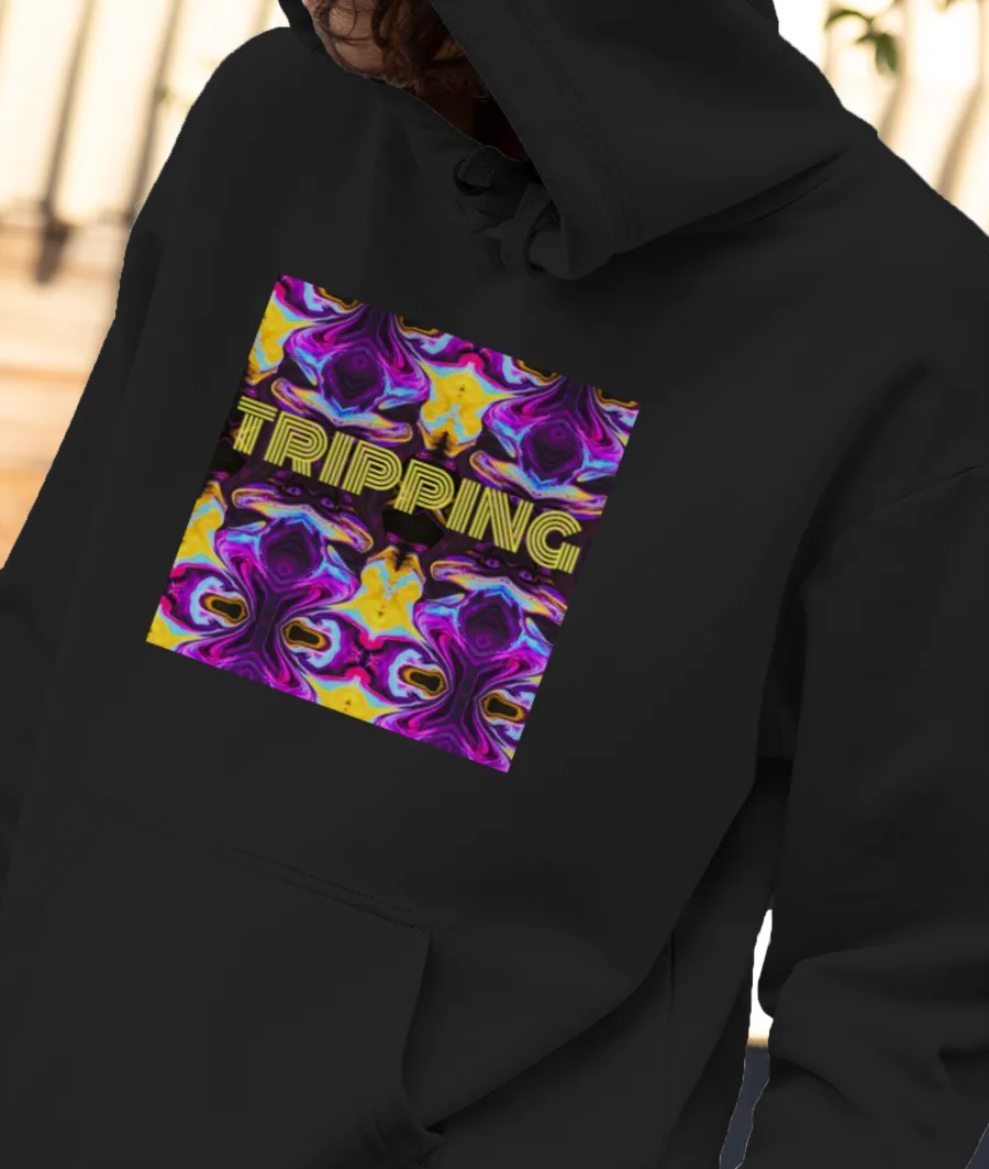 Tripping Front-Printed Hoodie