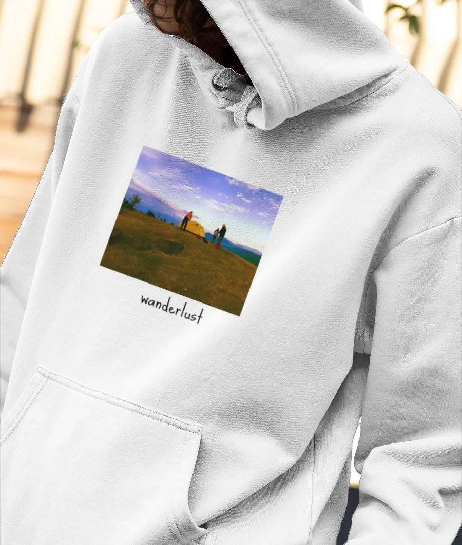 wanderlust X Trekking  Front-Printed Hoodie