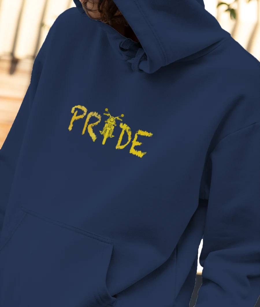 Motor Pride 3- Yellow Front-Printed Hoodie