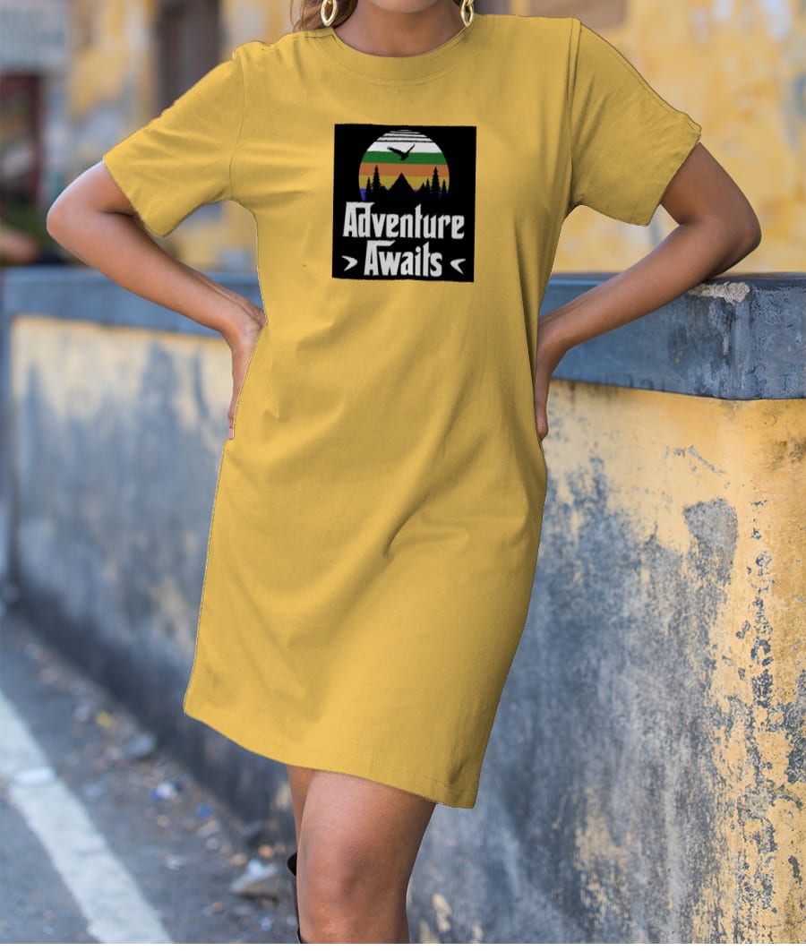 Adventure Awaits T-Shirt Dress
