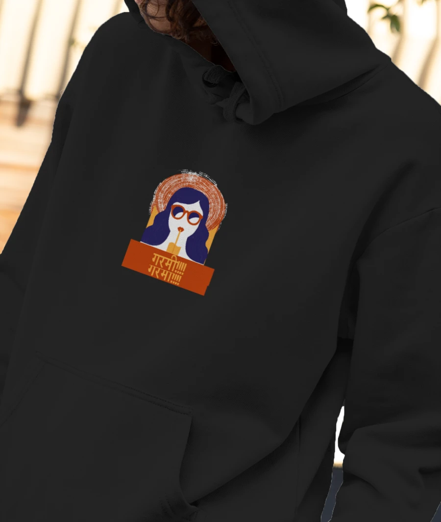 Summer vibe design girl drinking Hoodie Frankly Wearing