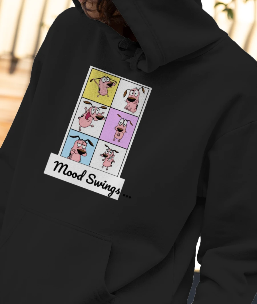 Courage the Cowardly dog  Front-Printed Hoodie