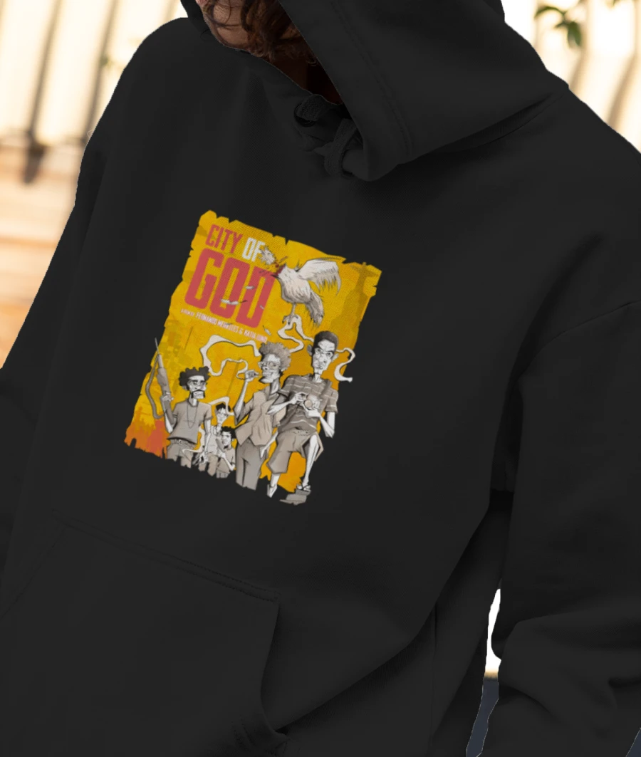 City of God Front-Printed Hoodie