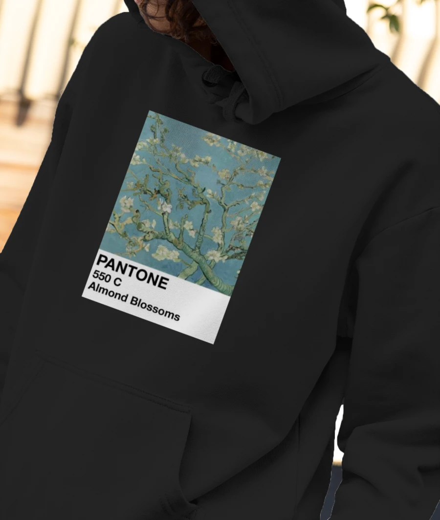 Van Gogh Almond Blossoms Pantone Front-Printed Hoodie