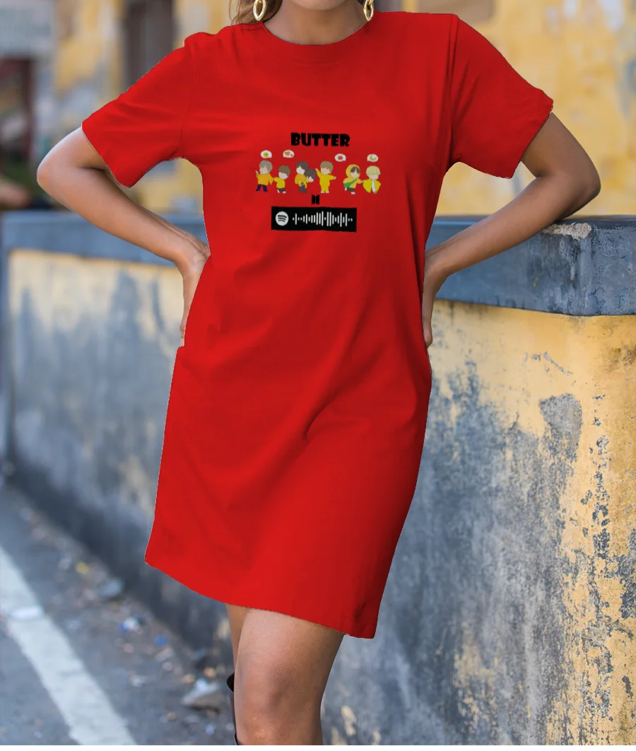 Butter-BTS T-Shirt Dress