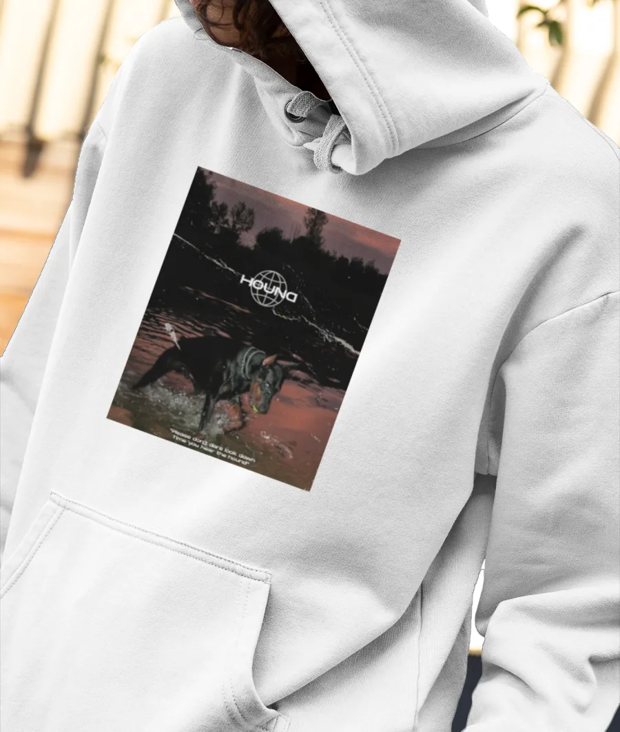 HOUND Front-Printed Hoodie