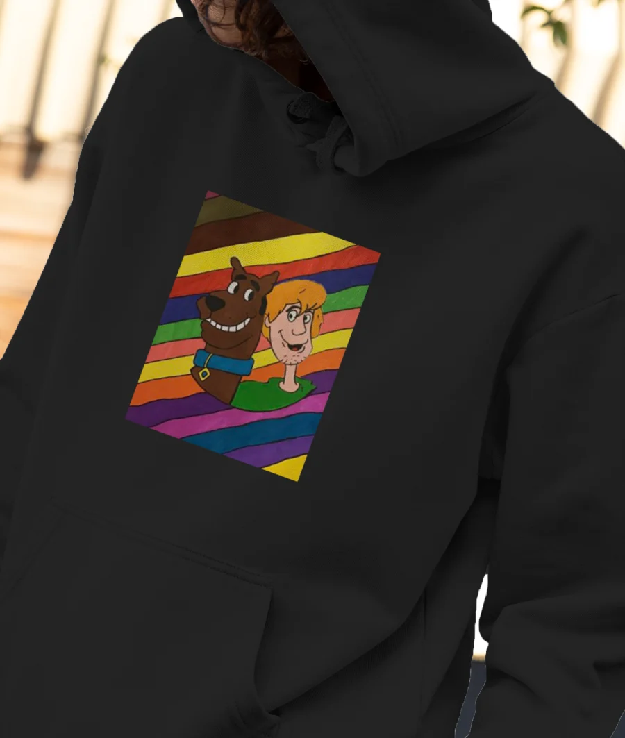 Scooby doo & Shaggy! Front-Printed Hoodie