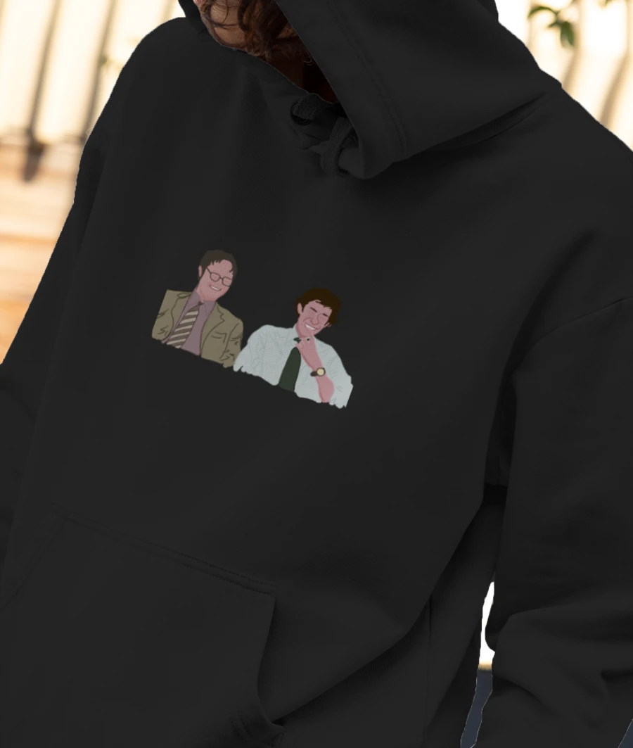 Jim Dwight Front-Printed Hoodie