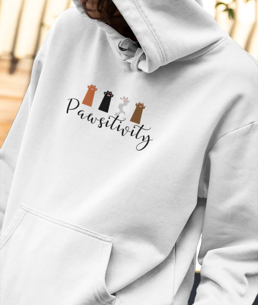 Pawsitivity Front-Printed Hoodie