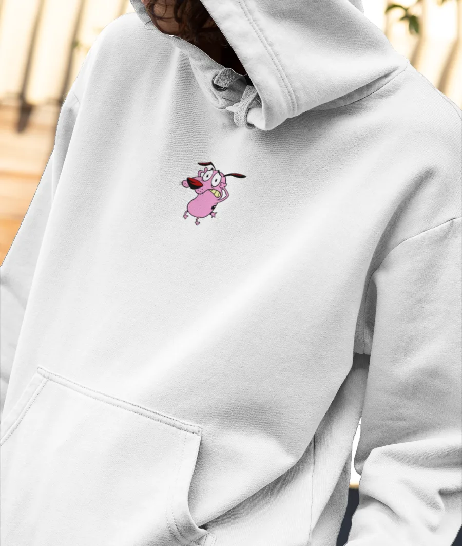 Courage The Cowardly Dog Front-Printed Hoodie