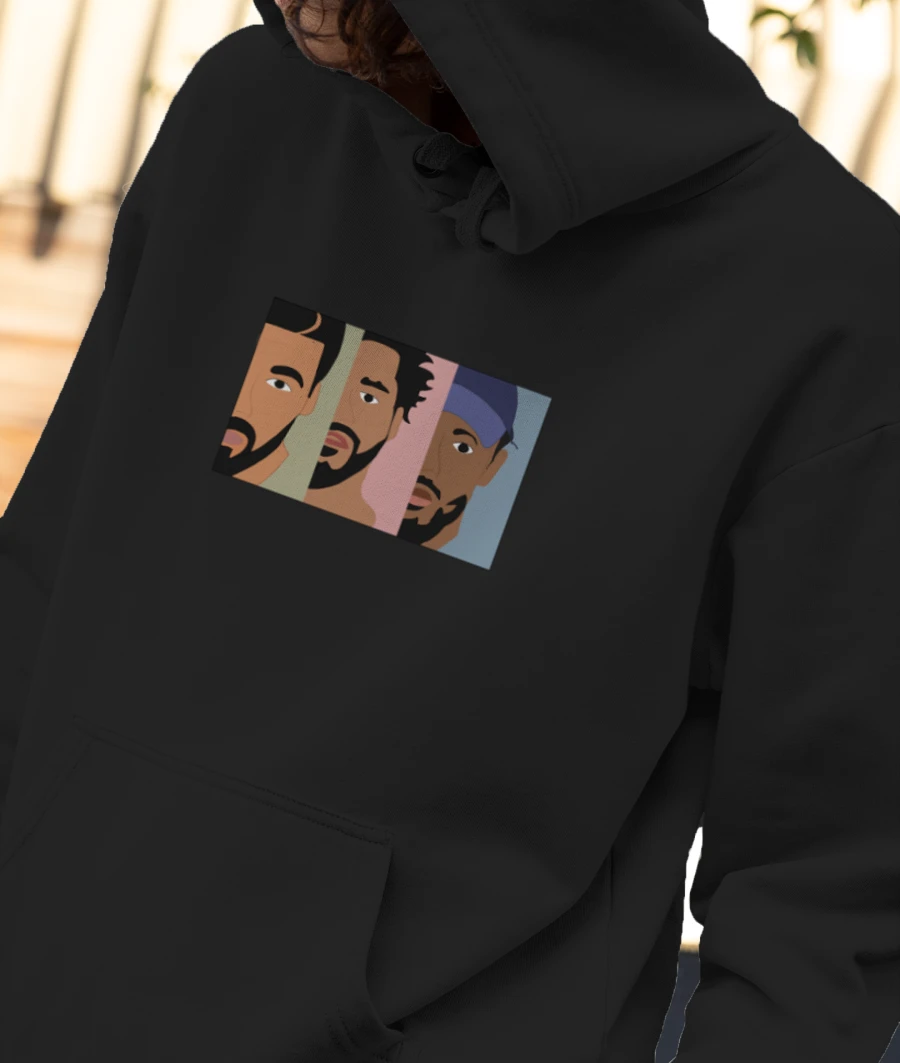 Drake, J,Hendrich Front-Printed Hoodie