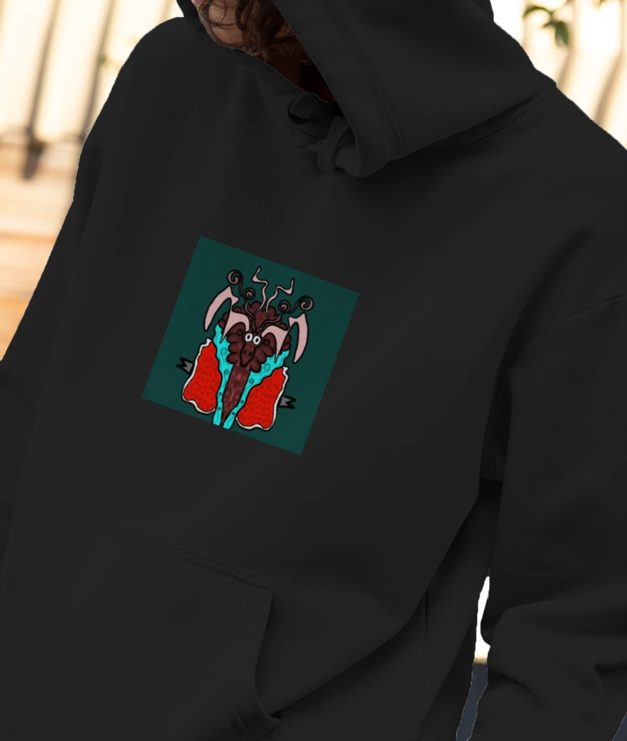 GOAT FASHION Front-Printed Hoodie