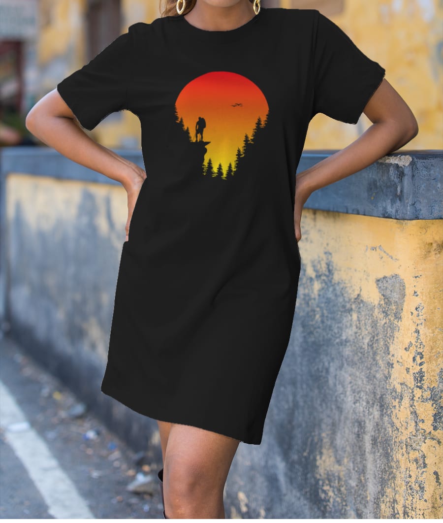 Hiking Sun Adventure T-Shirt Dress