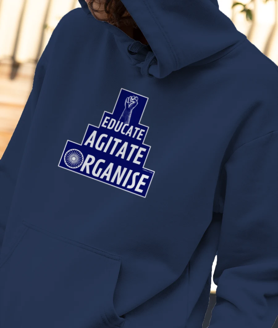 Educate Agitate Organise  Front-Printed Hoodie