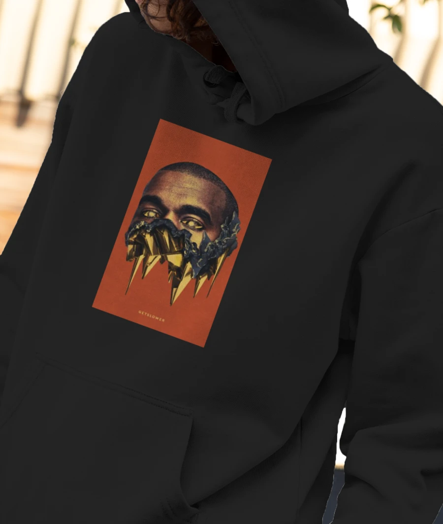 Kanye West Front-Printed Hoodie