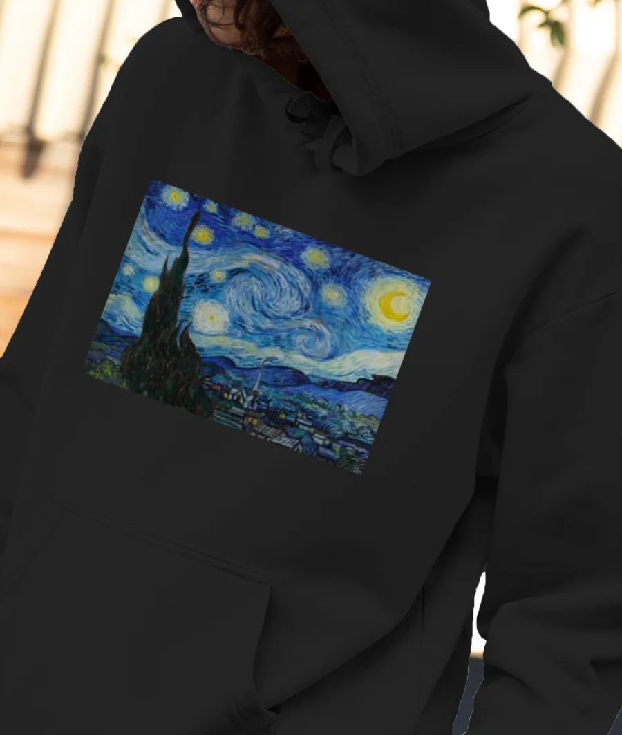 Van Gogh  famous painting starry night print Front-Printed Hoodie