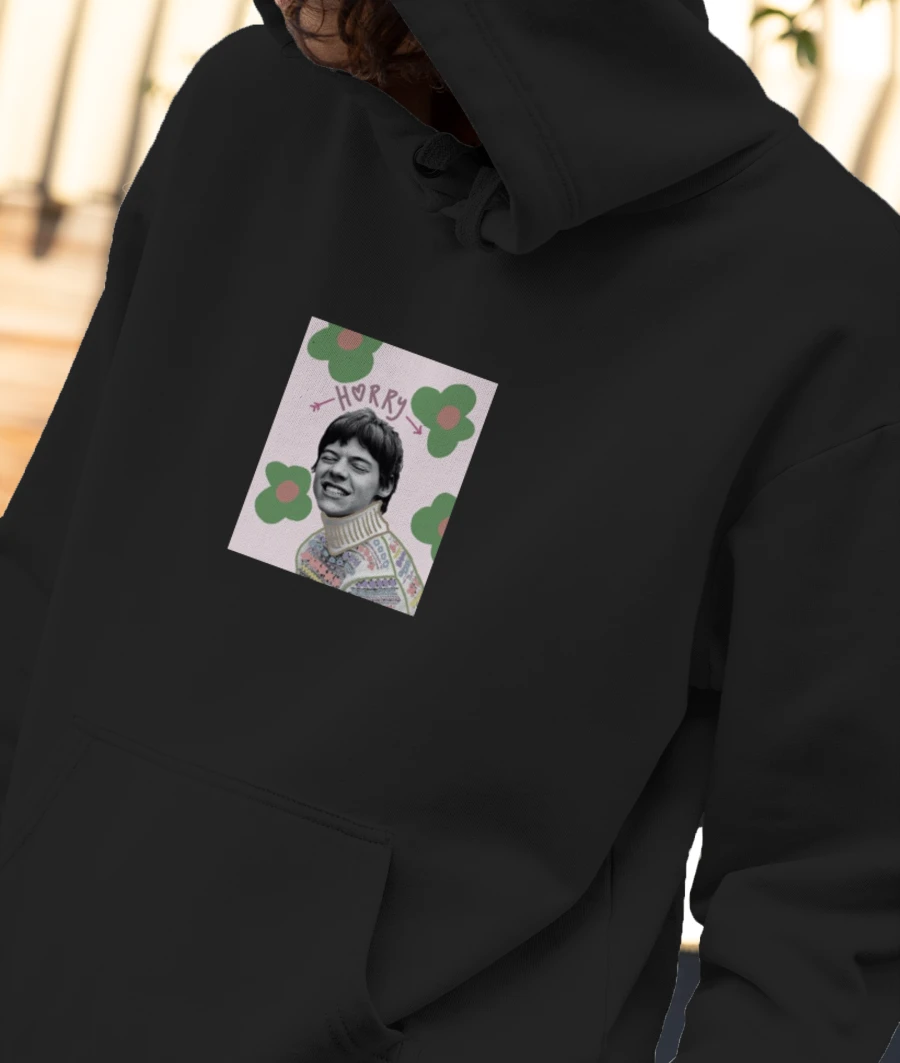 Harry Styles Front-Printed Hoodie