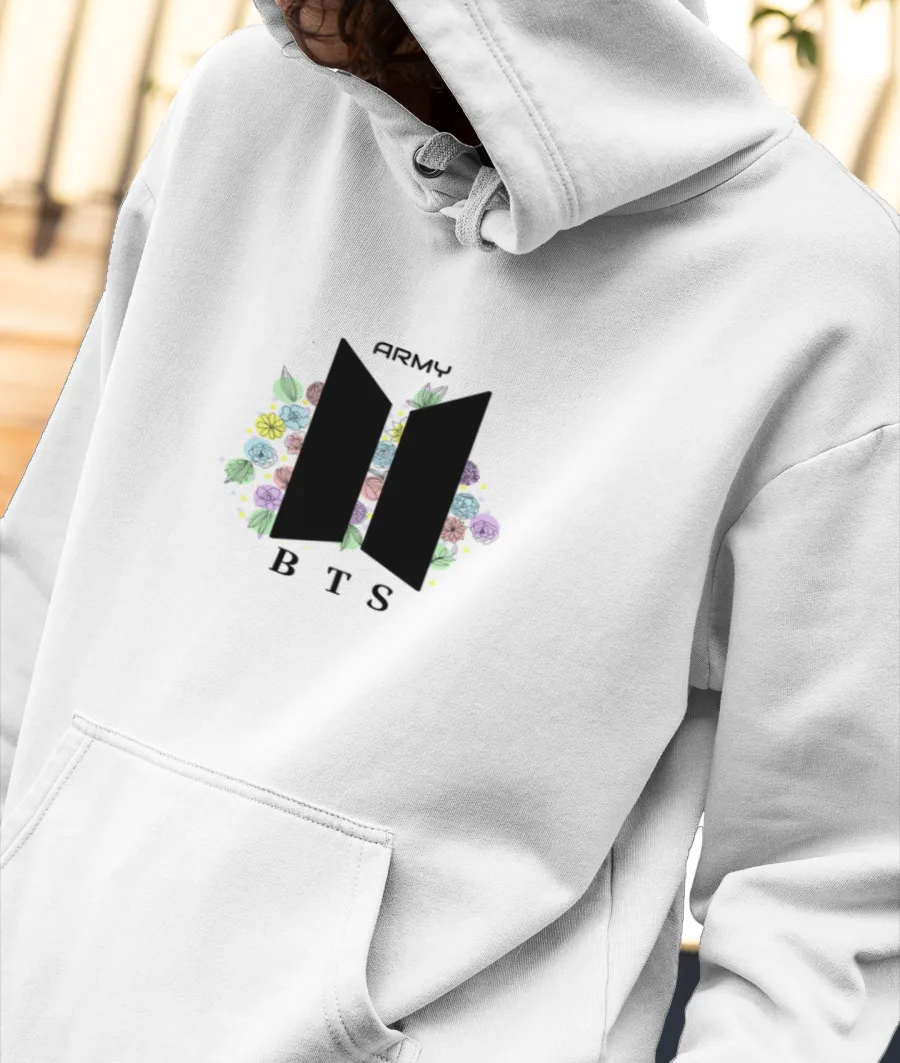 bts army tshirt Front-Printed Hoodie