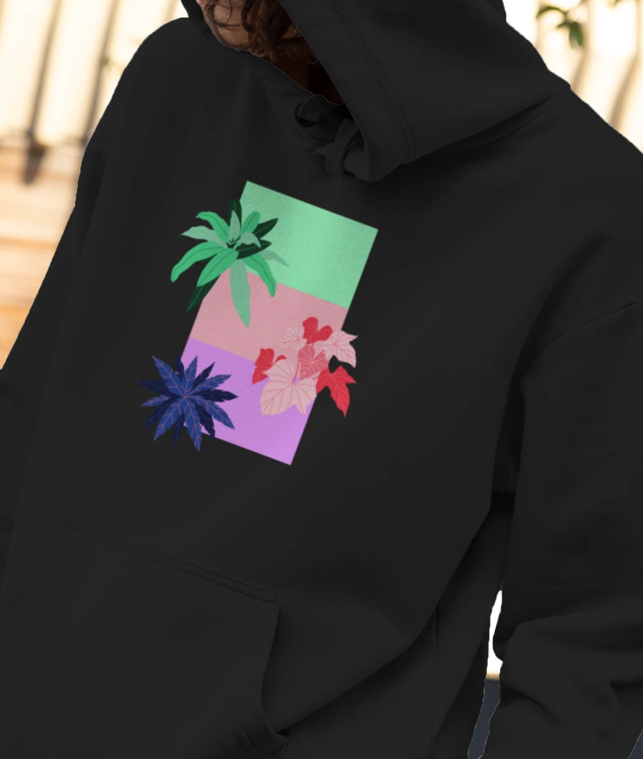 pastel vibes Front-Printed Hoodie