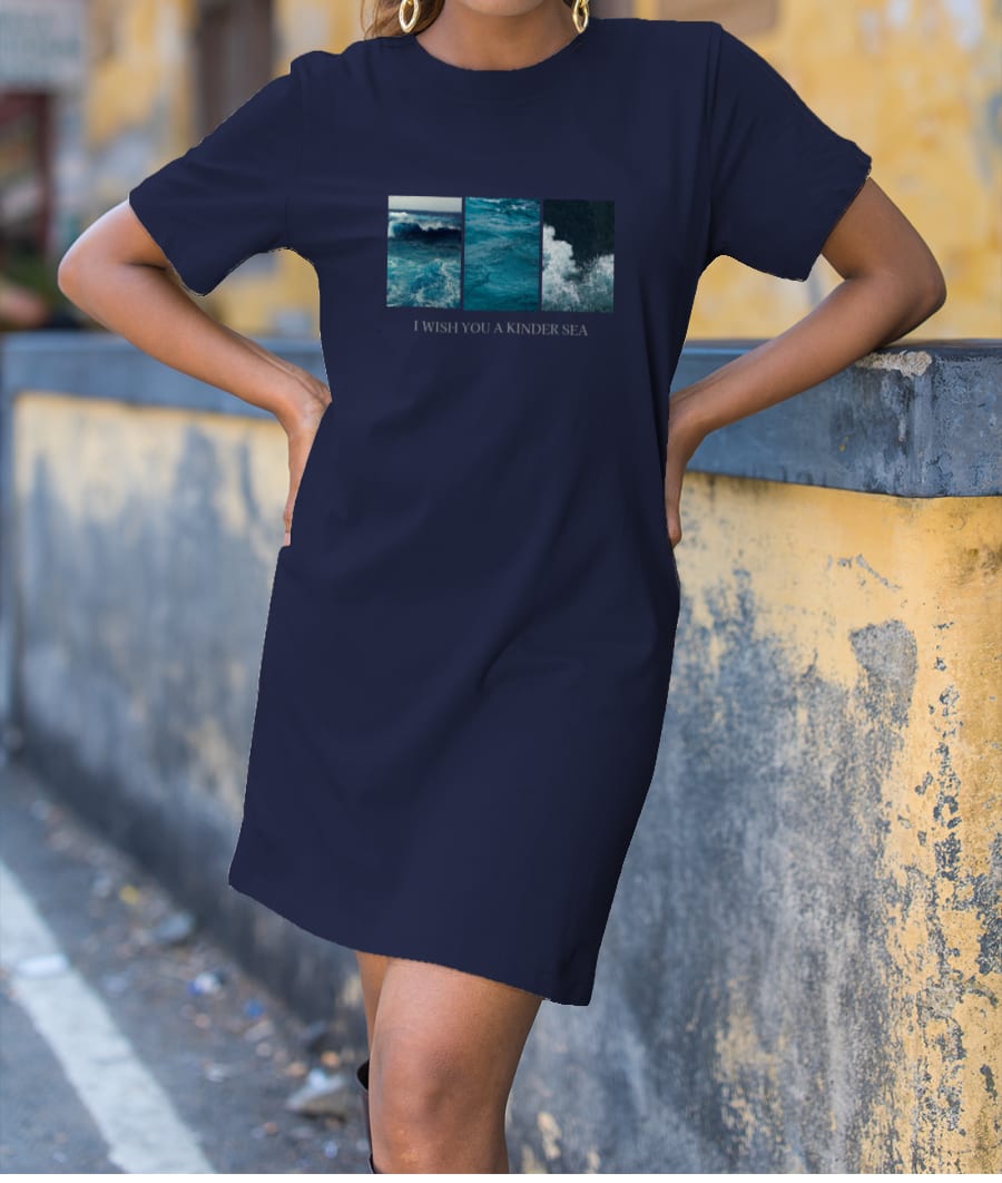 I WISH YOU A KINDER SEA T-Shirt Dress