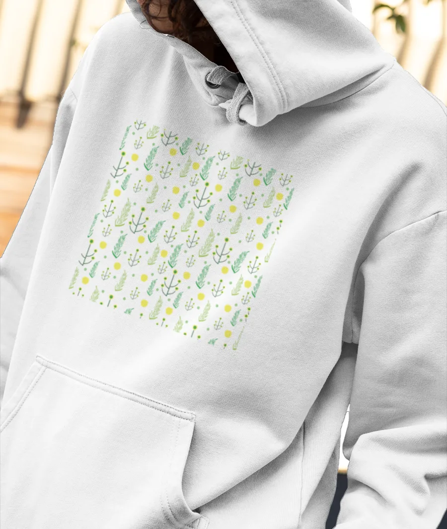 sun and sunflowers Front-Printed Hoodie