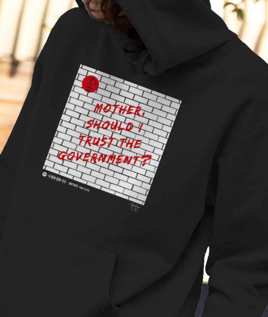 PINK FLOYD Music - The Wall Black Top Wear Front-Printed Hoodie