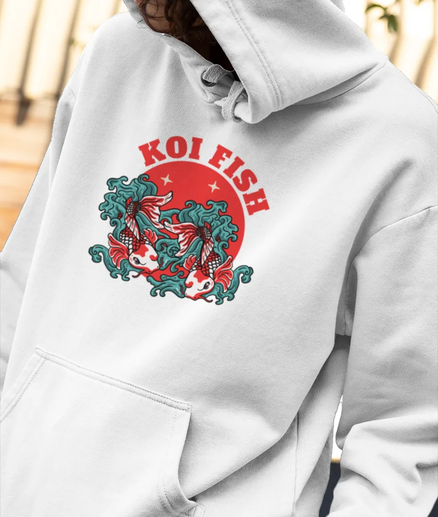 KOI FISH Front-Printed Hoodie