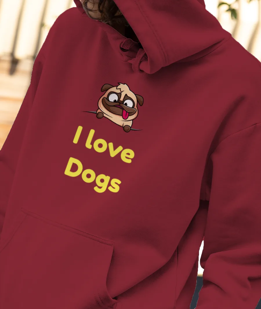 dog lover Front-Printed Hoodie