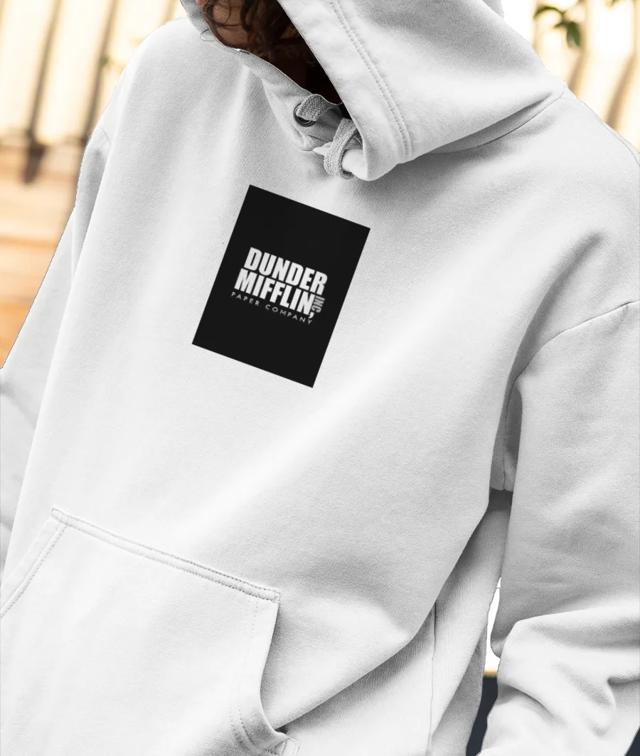 Dunder Mifflin Front-Printed Hoodie