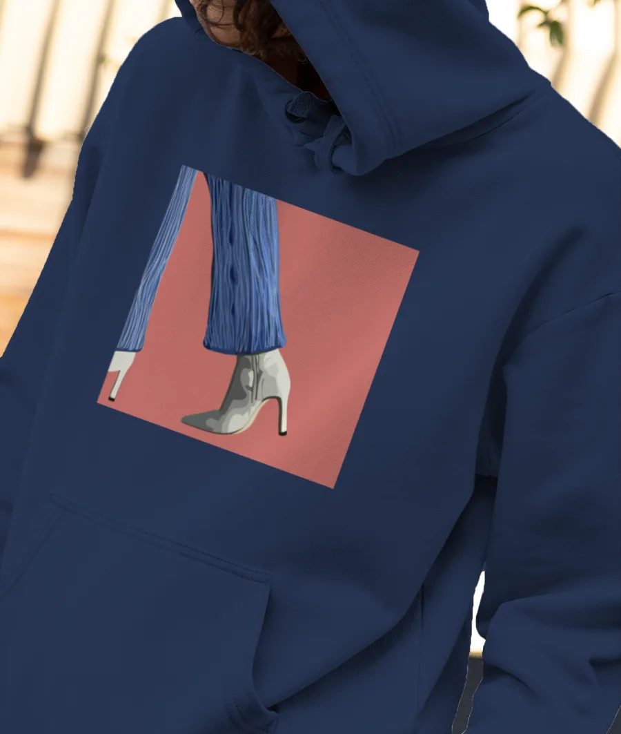 FASHION heels vector art Front-Printed Hoodie