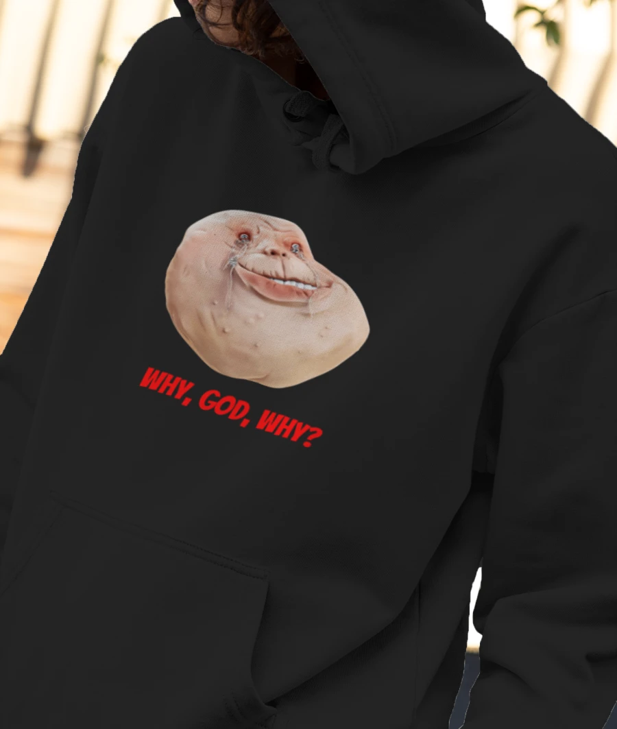 WHY, GOD, WHY? Friends Joey Front-Printed Hoodie
