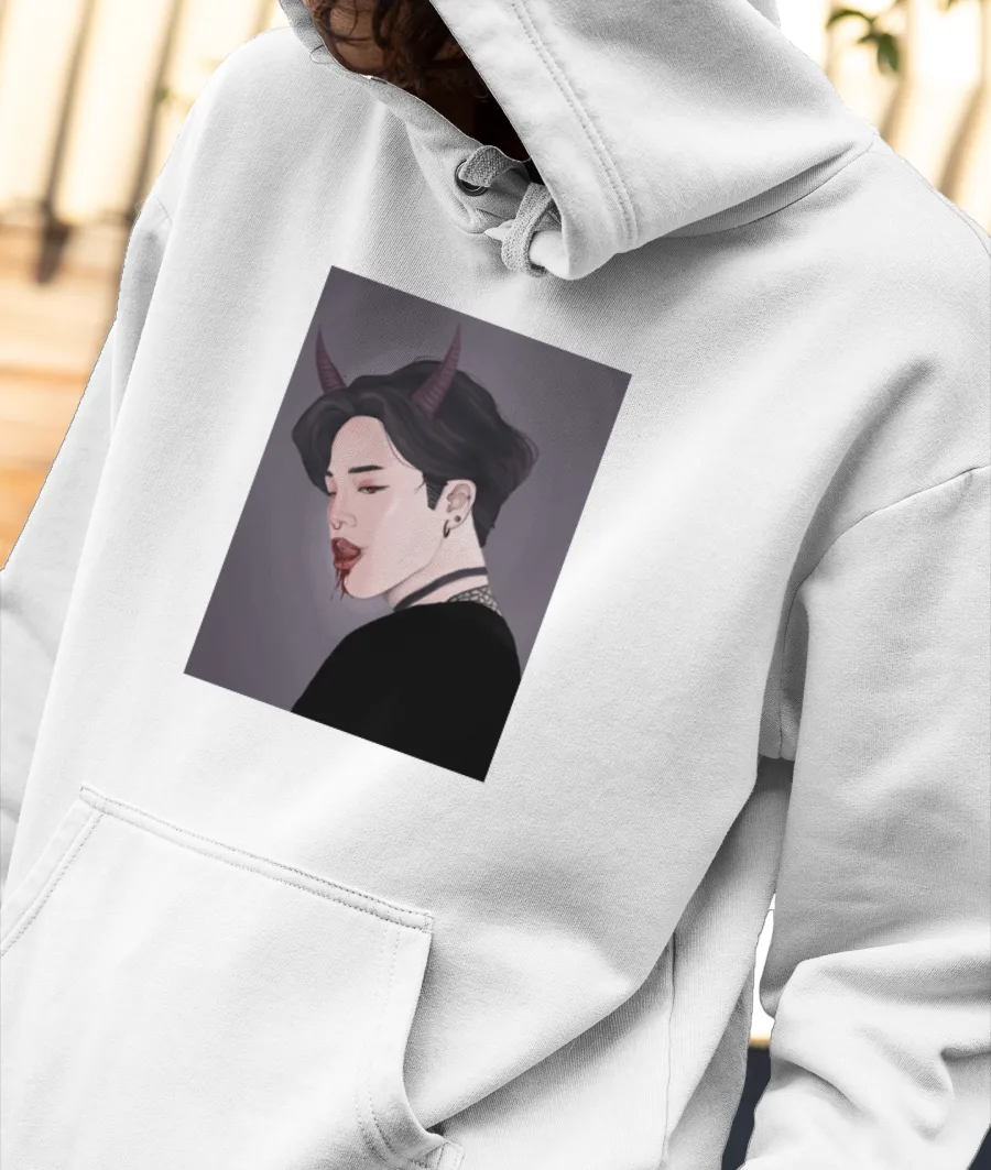 Jimin Front-Printed Hoodie